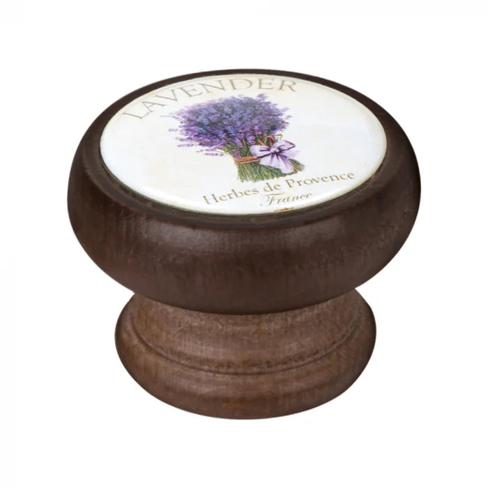 Buton pentru mobila, Lavender3 450NG48, finisaj nuc, D:40 mm